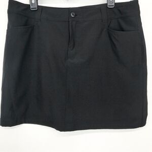 Eddie Bauer Black Althleisure Athletics Sporty Golf Skort